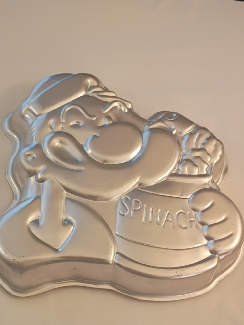 Wilton Silver Cartoon Spinach Character Cake Pan